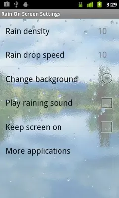 Rain On Screen (free) android App screenshot 4